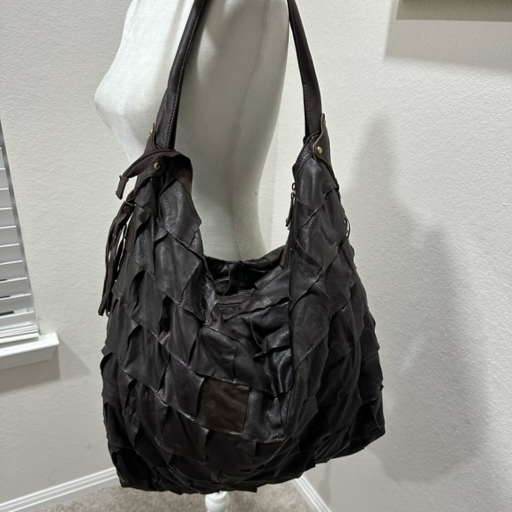 Anthropologie DeDe Layered Ruffle Bag
